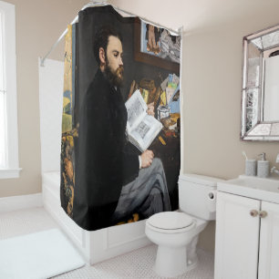 Edouard Manet - Portret van Emile Zola Douchegordijn