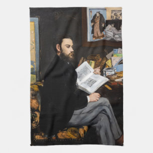 Edouard Manet - Portret van Emile Zola Theedoek