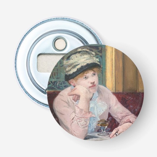 Edouard Manet - Pruimenbrandewijn Button Flesopener (Voorkant)