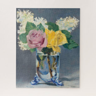 Edouard Manet - Seringen en Rozen Legpuzzel