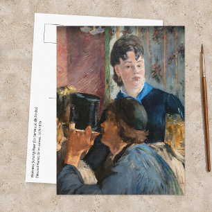 Edouard Manet - serveerster die bier serveert Briefkaart