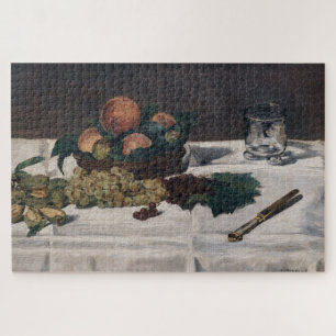 Edouard Manet - Stilleven, fruit op tafel Legpuzzel