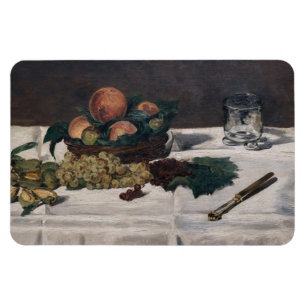 Edouard Manet - Stilleven, fruit op tafel Magneet