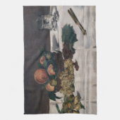 Edouard Manet - Stilleven, fruit op tafel Theedoek (Verticaal)