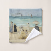 Edouard Manet - Sur la plage, Boulogne-sur-Mer (Gant de toilette)