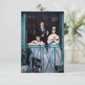 Edouard Manet - The Balcony / Le Balcon Bedankkaart (Staand voorkant)