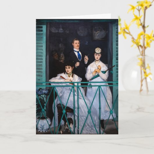 Edouard Manet - The Balcony / Le Balcon Kaart (Gele Bloem)