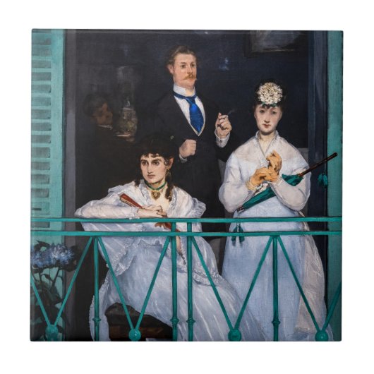 Edouard Manet - The Balcony / Le Balcon Tegeltje (Voorkant)