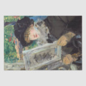 Edouard Manet - Vrouw lezen Tissuepapier (Voorkant)