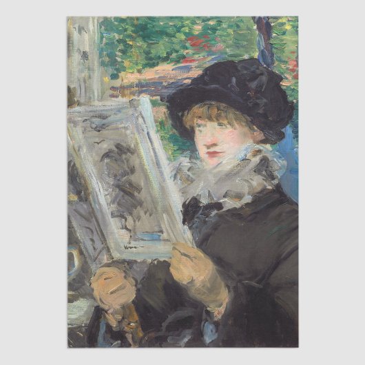 Edouard Manet - Vrouw lezen Tissuepapier