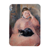 Edouard Manet - Vrouw met een kat Magneet (Verticaal)