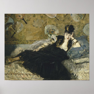 Edouard Manet - Vrouw met ventilatoren Poster