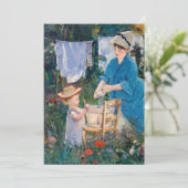 Edouard Manet - Wasmachine Bedankkaart (Staand voorkant)