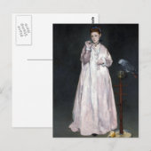 Édouard Manet Young Lady in 1866 Briefkaart (Voorkant / Achterkant)