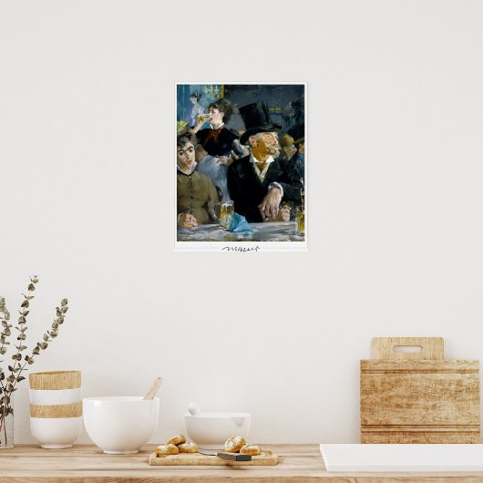 Édouard Manet Zedign Poster d'art #14 (Cuisine)