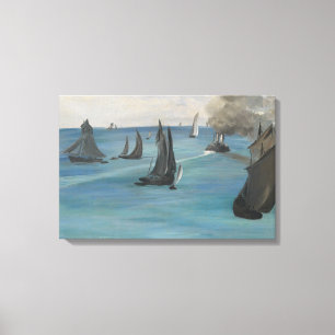 Edouard Manet - Zee Uitzicht, kalkwater Canvas Afdruk