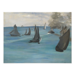 Edouard Manet - Zee Uitzicht, kalkwater Foto Afdruk
