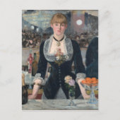 Edouard Manet's A Bar op de Folies-Bergère Briefkaart (Voorkant)