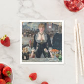 Edouard Manet's A Bar op de Folies-Bergère Servet (Insitu)