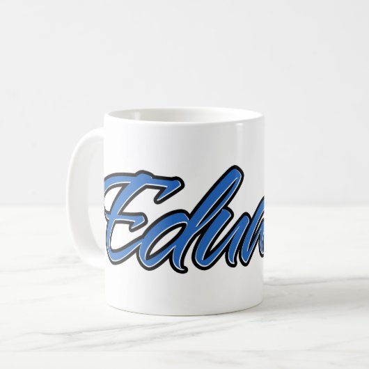 Edouard Prénom Blue Tasse (Devant gauche)