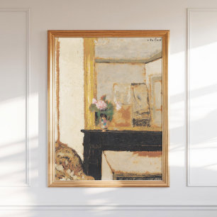 Edouard Vuillard Bloemenvaas op een schoorsteenman Poster