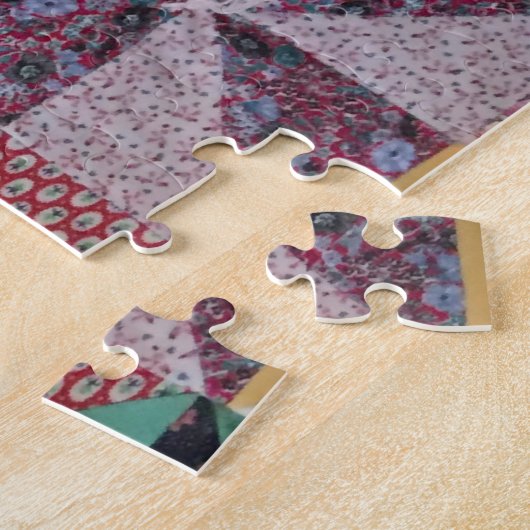 Édredon fait main de puzzle (Côté)