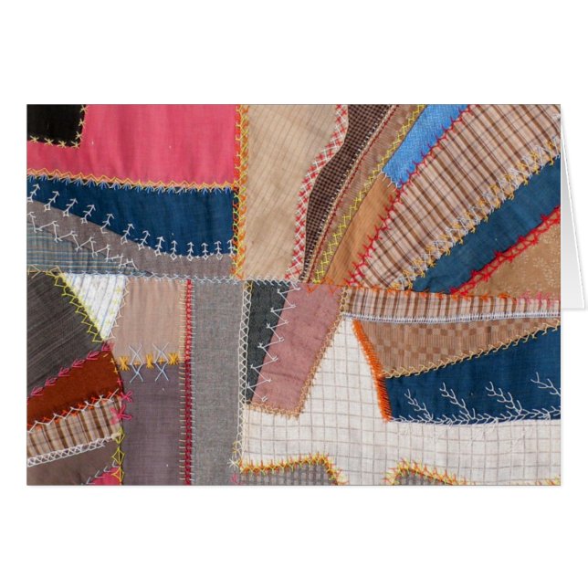 Édredon fol américain antique circa 1890 (Devant horizontal)