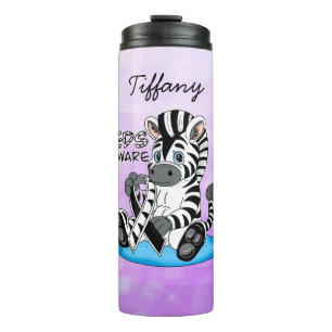 EDS-bewustmakingslint en Zebra Thermosbeker