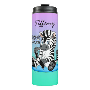EDS-bewustmakingslint en Zebra Thermosbeker
