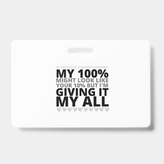 EDS-BEWUSTZIJN BADGE (Voorzijde)