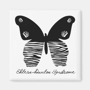 EDS Butterfly Zebra Stripe Magnet Magneet