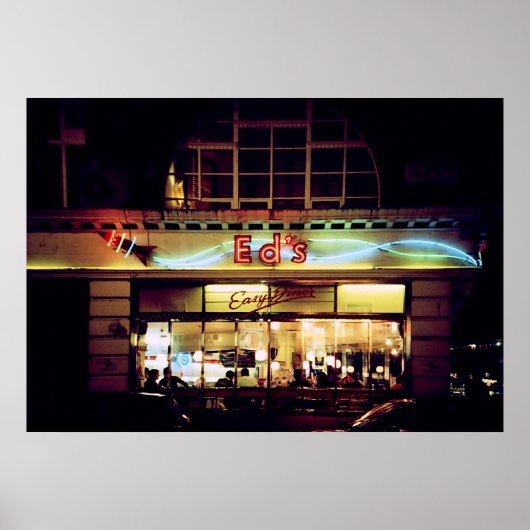 Ed's Diner in Soho London UK Poster (Voorkant)