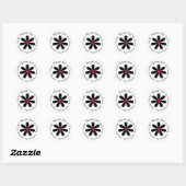 EDS Hoop op een Cure Round Sticker (Vel)
