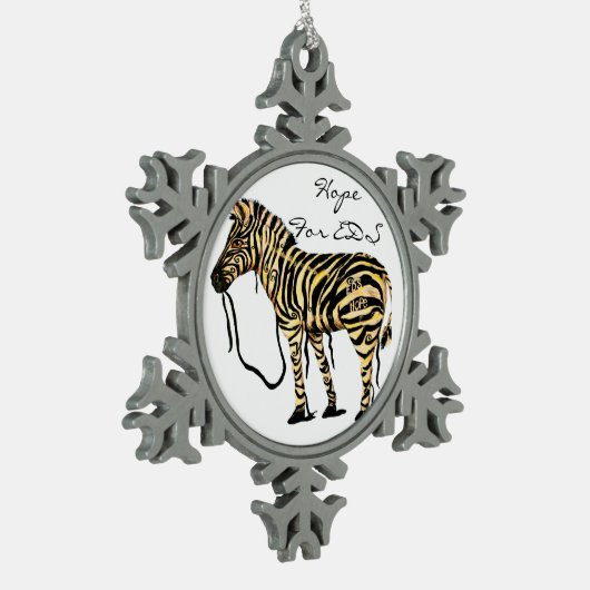 EDS Snowflake Zebra Ornament (Links)