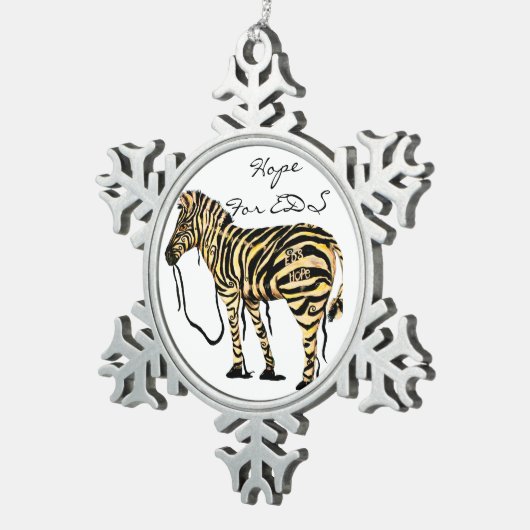 EDS Snowflake Zebra Ornament (Rechts)