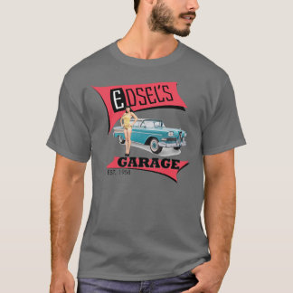 Edsel's Garage in roze T-shirt