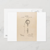 Edson's Light Bulb Patent Briefkaart (Voorkant / Achterkant)