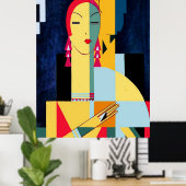 Eduardo G Benito-stijl Art Deco Poster (Thuiskantoor)