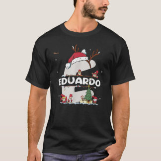 Eduardo Kerstmis met Eduardo Name voor grappige fe T-shirt