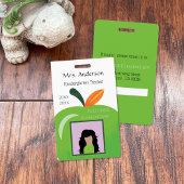 Éducateur de pomme verte Badge d'identification ph