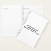 ÉDUCATEUR PROFESSIONNEL DES INFIRMIÈRES.  Agenda (Devant avec enveloppe)