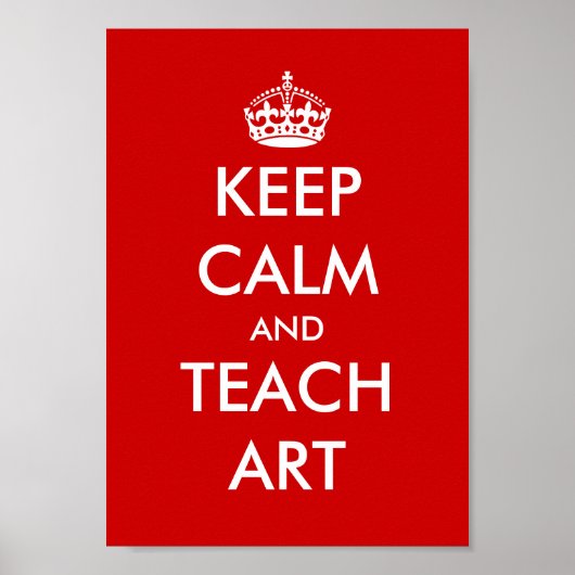 Educatief poster | Kalm houden en onderwijzen (Voorkant)