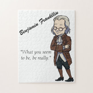 Educatieve Benjamin Franklin Quote History Puzzle Legpuzzel