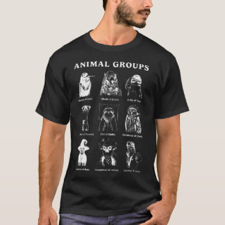Educatieve Diergroepen Wilde Dieren Van De T-shirt