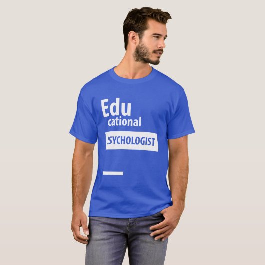 Educatieve psycholoog - Schoolbanencadeau T-shirt (Voorkant volledig)