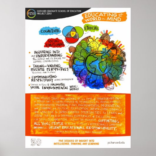 Educating with the World in Mind - Poster PZ50 (Devant)