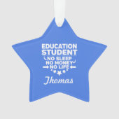 Éducation Étudiant Pas de vie ou d'argent (devant)