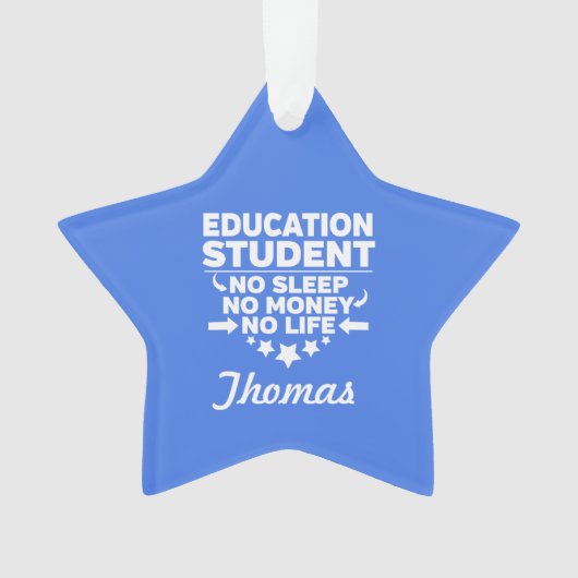 Éducation Étudiant Pas de vie ou d'argent (devant)