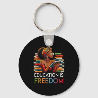 Education Is Dom Black Teacher Books Black History Sleutelhanger
