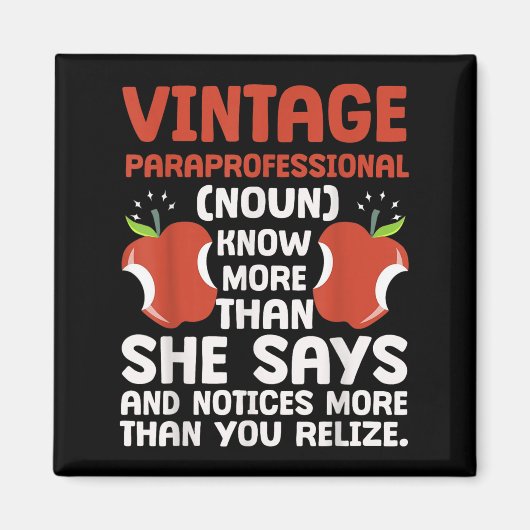 Education Pride Paraprofessional Definition Magneet (Voorkant)